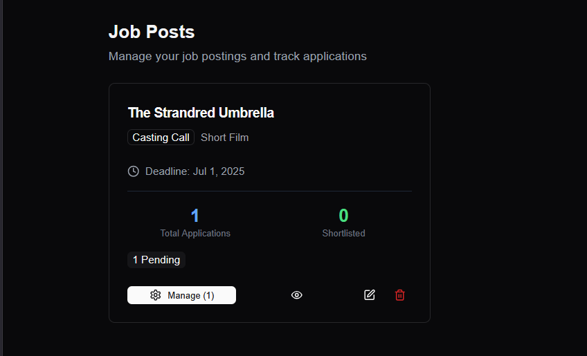 Casting Calls & Job Posts